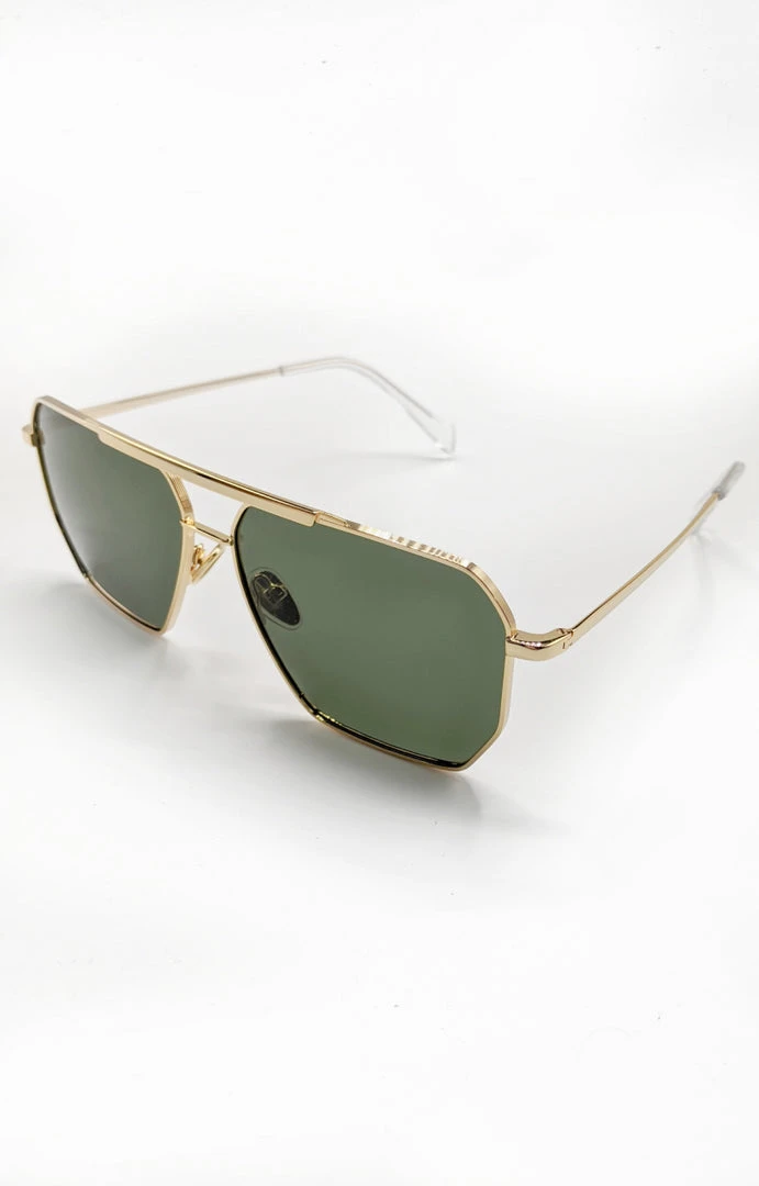 Billini/Banbe - B-1007-The Huntington - 61821 BANBE - The Huntington Sunglasses - Gold/Green