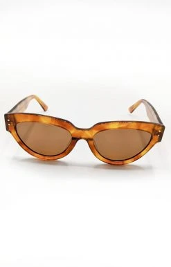 Billini/Banbe - B-1021-The Elle - 61821 BANBE - The Elle Sunglasses - Honey Tort/Brown