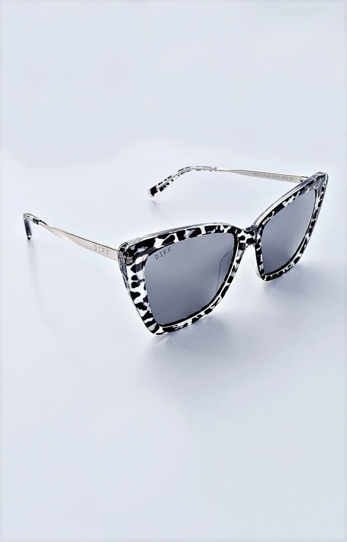 DIFF - BECKYII - LE-GF-30 - 61922 DIFF - Becky II Clear Leopard Gray Sunglasses