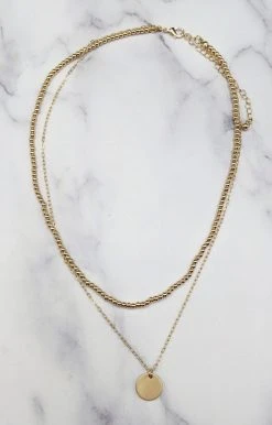 What's Hot - QNE1916MS - 31022 Accessories Pursue Your Dreams Necklace - Gold