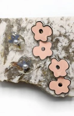 Fame Accessories - MME8342PK - 31322 Sweet Wishes Earrings - Pink