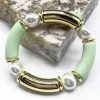What's Hot - B-1326-MT - 32322 So Thankful Bracelet - Mint/Gold