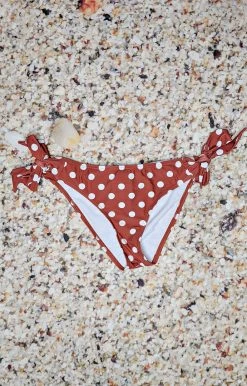 Unique Vintage - CZ201 - 33022 See You At The Pool Bikini Bottom - Rust