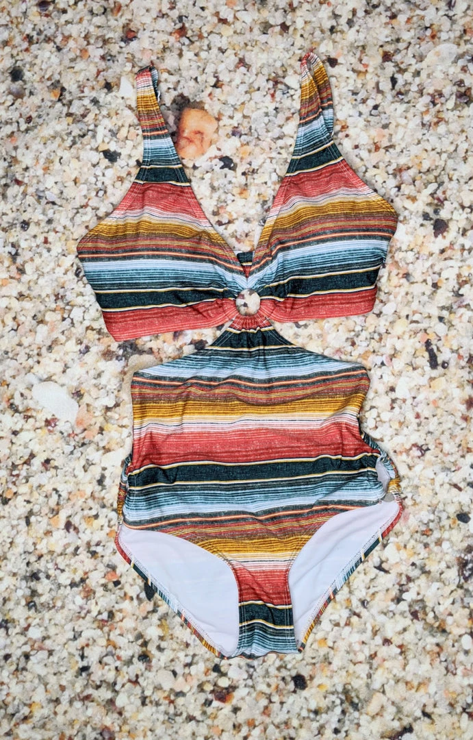 Unique Vintage - CZ203 - 42822 Dancing In The Sand One Piece Swimsuit SWIMWEAR