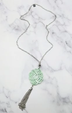 Zenzii Jewelry - N2334 - 5422 Accessories Clever Ways Necklace - Mint