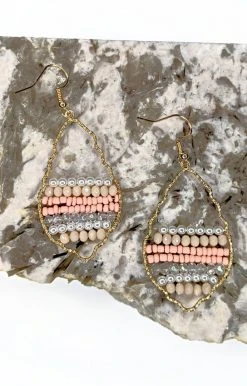Avenue Zoe - IE1197 - 62122 Precious Times Earrings - Peach Accessories
