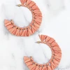 Avenue Zoe - GSE3055 - 62422 Conquer The Day Earrings - Peach