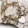 What's Hot - QB2236GDWH - 62922 Your Heart & Soul Bracelet - White