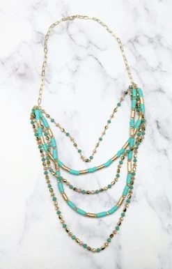 First Love - D12028 - 71222 Accessories Total Appeal Necklace - Turquoise
