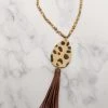Southern Grace - AN9492 - 12721 Dot Your I's Cheetah Necklace