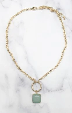 What's Hot - 1652MT - 4822 Trusting Myself Necklace - Mint Accessories