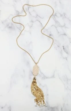 Southern Grace - AN9626 - 62122 As Time Passes Necklace - Pink/Gold Accessories