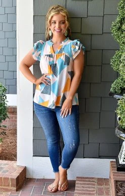 Entro - T18330 - 61822 TOPS Be Sweet Print Top - Multi