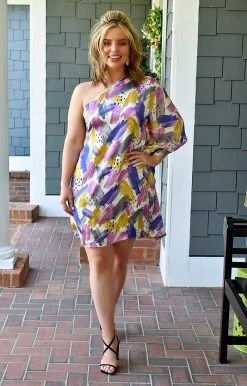 Andree - D10042-18 - 62522 DRESSES Extra Special Print Dress - Multi