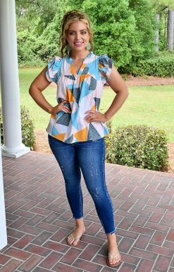 Entro - T18330 - 61822 TOPS Be Sweet Print Top - Multi