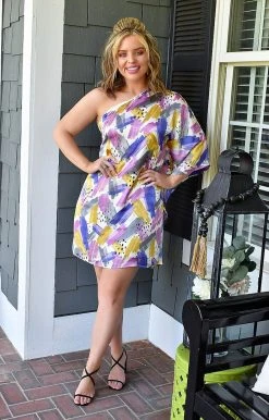 Andree - D10042-18 - 62522 DRESSES Extra Special Print Dress - Multi