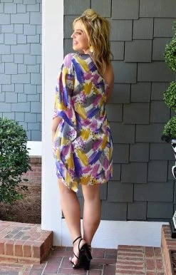 Andree - D10042-18 - 62522 DRESSES Extra Special Print Dress - Multi