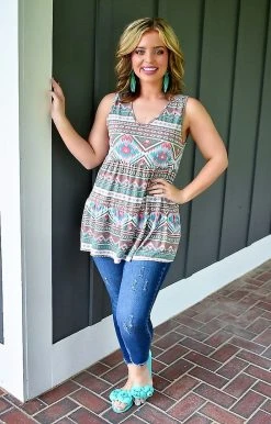 Heimish - ST2011-12 - 72022 TOPS On Second Thought Print Top - Multi