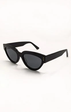 Billini/Banbe - B-1021-The Elle - 61821 BANBE - The Elle Sunglasses - Black/Smoke
