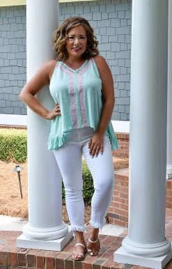 Davi & Dani - DT10144PER - 62322 Baby You're Mine Print Top - Mint