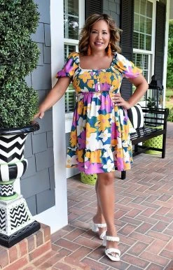 First Love - ID138 - 72322 No Second Thoughts Floral Dress - Multi DRESSES