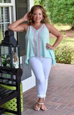 Davi & Dani - DT10144PER - 62322 Baby You're Mine Print Top - Mint