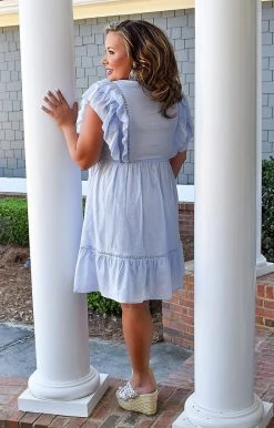 White Birch - D90129 - 3422 On The Way Dress - Sky Blue DRESSES