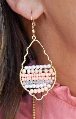 Avenue Zoe - IE1197 - 62122 Precious Times Earrings - Peach Accessories