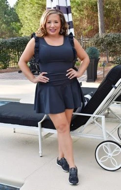 TCEC - CS3448 - 2922 Errands To Run Athletic Skort - Black BOTTOMS