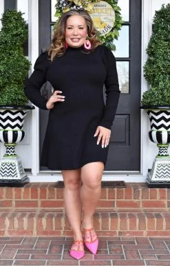 143 Story - IDB2112-PP - 11522 In The Meantime Dress - Black DRESSES