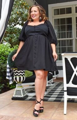 Davi & Dani - JD10628PER - 21022 Sweet Ideas Dress - Black DRESSES