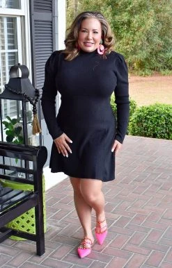 143 Story - IDB2112-PP - 11522 In The Meantime Dress - Black DRESSES