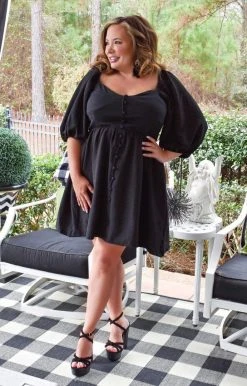 Davi & Dani - JD10628PER - 21022 Sweet Ideas Dress - Black DRESSES