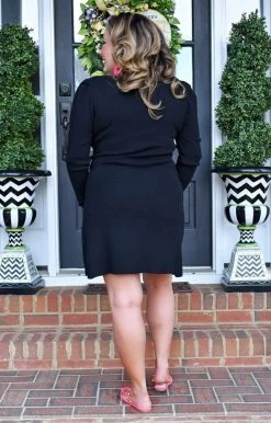 143 Story - IDB2112-PP - 11522 In The Meantime Dress - Black DRESSES