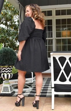 Davi & Dani - JD10628PER - 21022 Sweet Ideas Dress - Black DRESSES