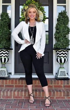 Heimish - SJ1206-10 - 62422 TOPS Everything You Need Blazer - Ivory