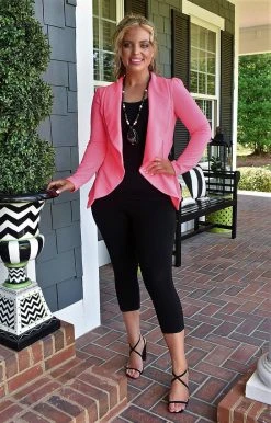 Heimish - SJ1206-10 - 62222 Everything You Need Blazer - Hot Pink TOPS
