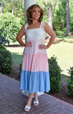 Heimish - BL-WD1024F - 41322 A Splash Of Color Maxi Dress