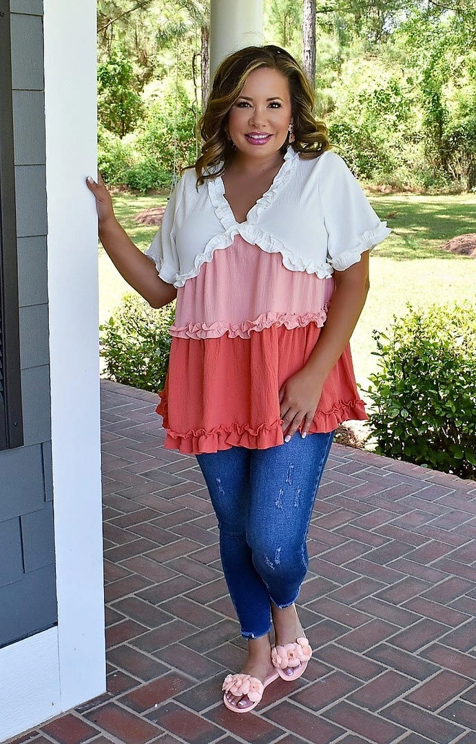 ODDI - IT14709 - 42422 Once Again Colorblock Top