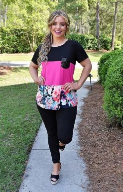 Heimish - ST1265-14 - 5222 TOPS Every Move I Make Colorblock Top