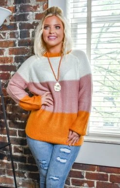 Main Strip - LL20107 - 92020 Have You Near Colorblock Sweater