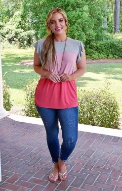 Heimish - ET6670-10 - 61322 Wide Open Spaces Colorblock Top