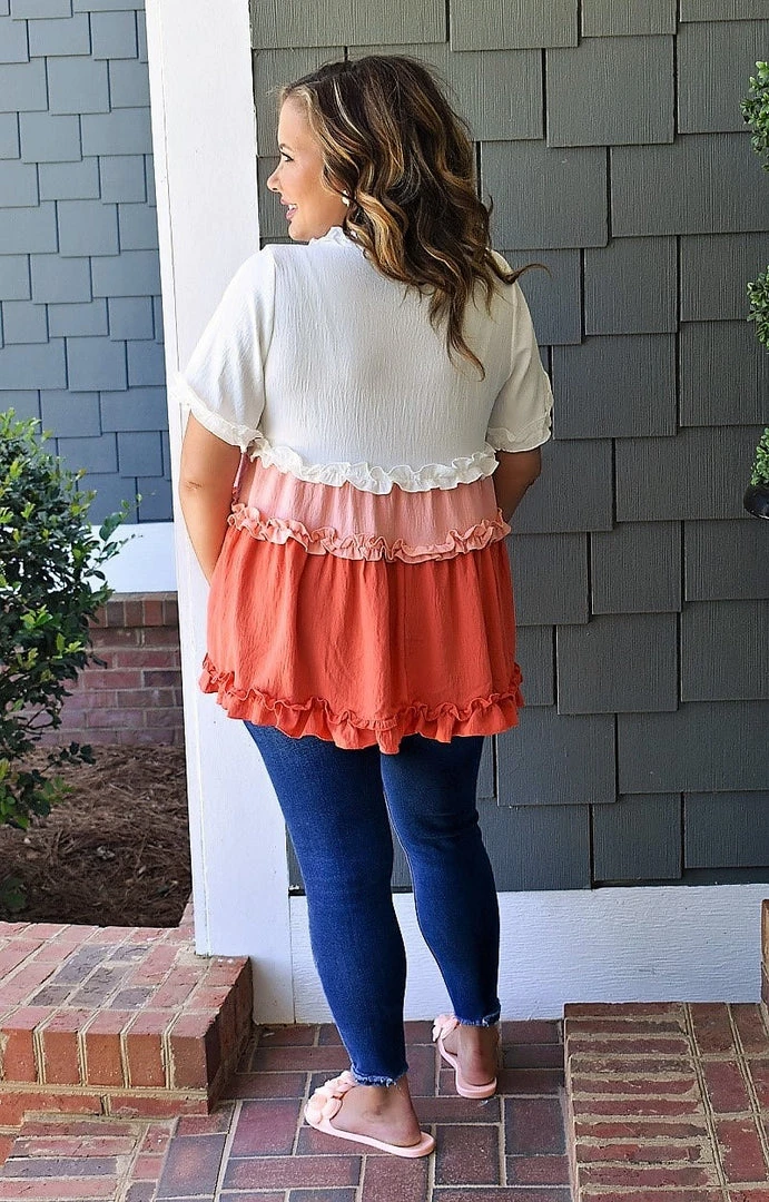 ODDI - IT14709 - 42422 Once Again Colorblock Top