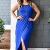 Heimish - BL-SD1012S - 2722 Trouble Free Life Maxi Dress - Royal Blue DRESSES