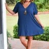 Adrienne - 2491S - 11121 DRESSES Charming Ways Dress - Navy