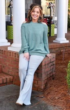 HeySon - EP1009PD - 1122 Keeping It Casual Flare Pants - Slate BOTTOMS