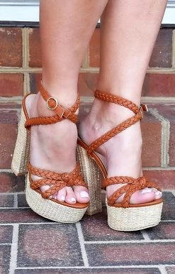 DDK Footwear - MINDEE-88 - 3222 Above All Else Heels - Tan SHOES