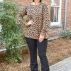 Southern Grace - 6439E - 10620 Take On The Night Leopard Print Pullover