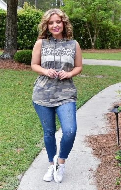 Heimish - BL-ST2016-15 - 52722 TOPS Caught Between You Camo Top - Green