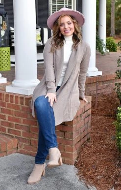 Staccato - 53129PP - 11322 TOPS All The Pretty Things Cardigan - Taupe